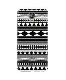 Black white Pattern Mobile Back Case for Gionee M5 Plus (Design - 5)