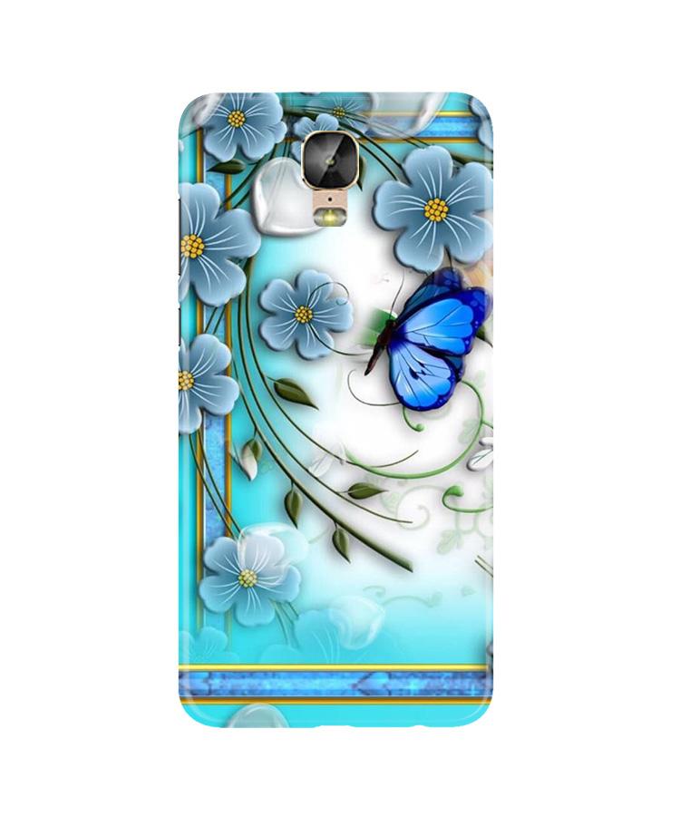 Blue Butterfly Case for Gionee M5 Plus