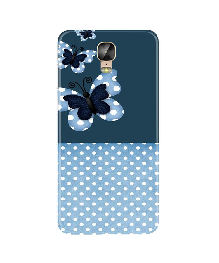 White dots Butterfly Case for Gionee M5 Plus