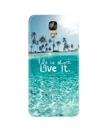 Life is short live it Mobile Back Case for Gionee M5 Plus (Design - 45)