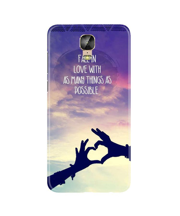 Fall in love Case for Gionee M5 Plus