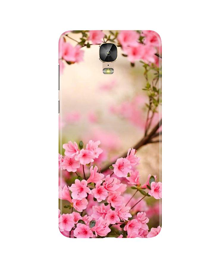 Pink flowers Case for Gionee M5 Plus