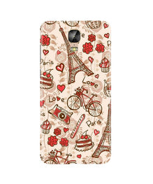 Love Paris Mobile Back Case for Gionee M5 Plus  (Design - 103)