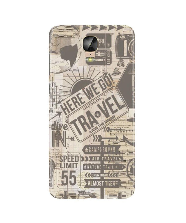 Travel Case for Gionee M5 Plus  (Design - 104)