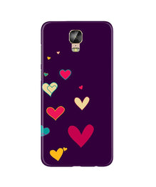 Purple Background Mobile Back Case for Gionee M5 Plus  (Design - 107)