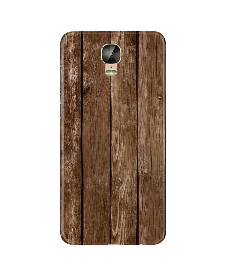 Wooden Look Case for Gionee M5 Plus(Design - 112)