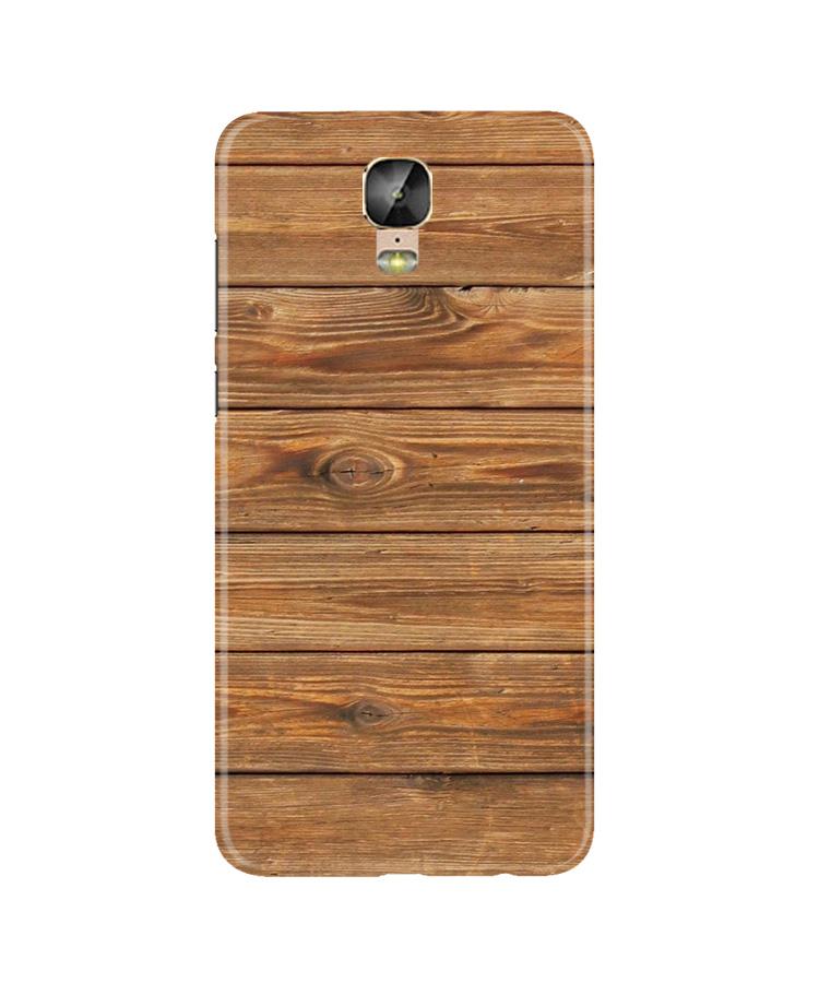 Wooden Look Case for Gionee M5 Plus  (Design - 113)
