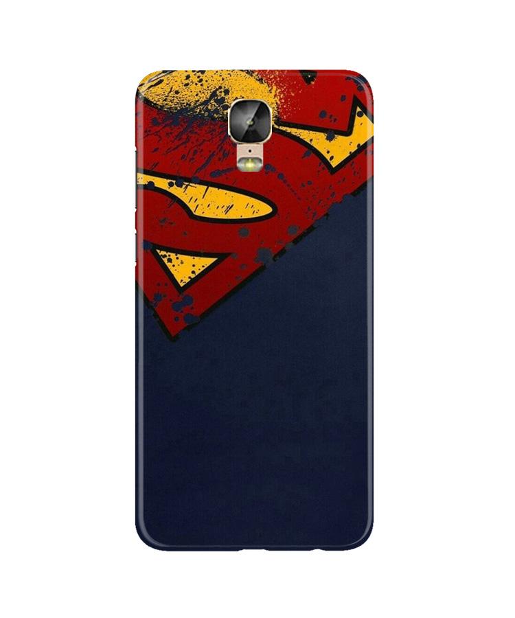 Superman Superhero Case for Gionee M5 Plus  (Design - 125)
