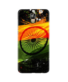Indian Flag Mobile Back Case for Gionee M5 Plus  (Design - 137)