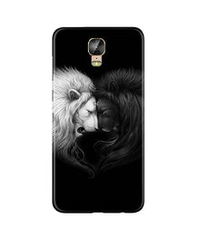 Dark White Lion Mobile Back Case for Gionee M5 Plus  (Design - 140)