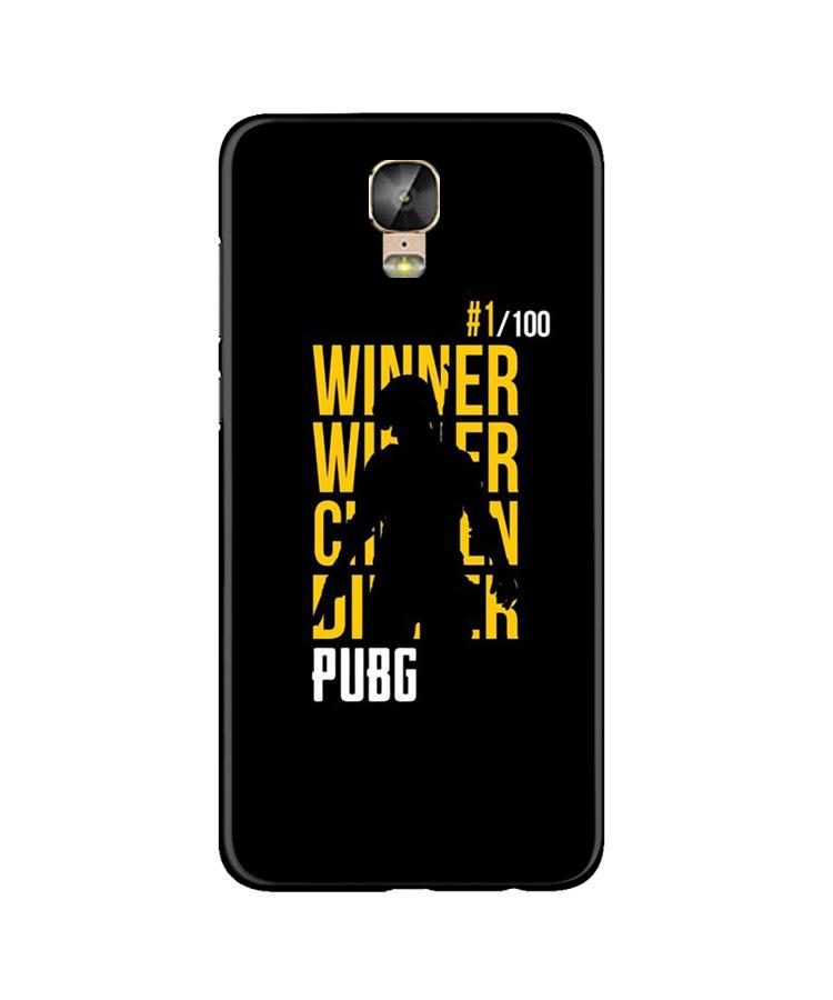 Pubg Winner Winner Case for Gionee M5 Plus  (Design - 177)