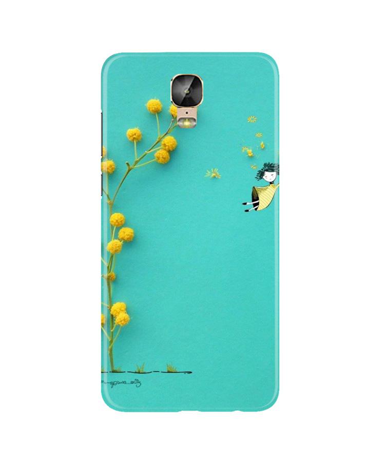 Flowers Girl Case for Gionee M5 Plus (Design No. 216)