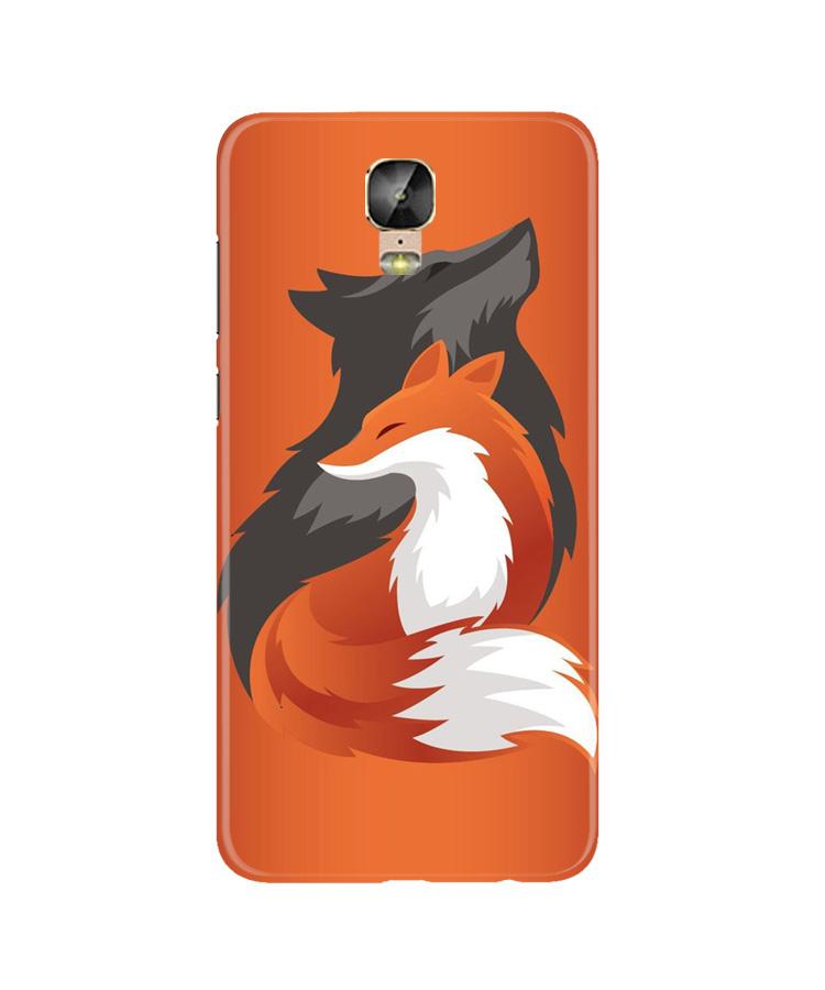 Wolf  Case for Gionee M5 Plus (Design No. 224)