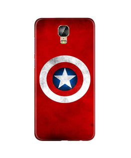 Captain America Case for Gionee M5 Plus (Design No. 249)
