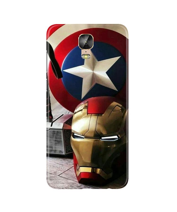 Ironman Captain America Case for Gionee M5 Plus (Design No. 254)
