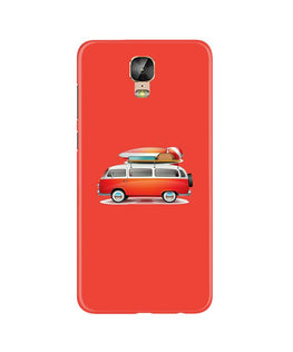 Travel Bus Case for Gionee M5 Plus (Design No. 258)