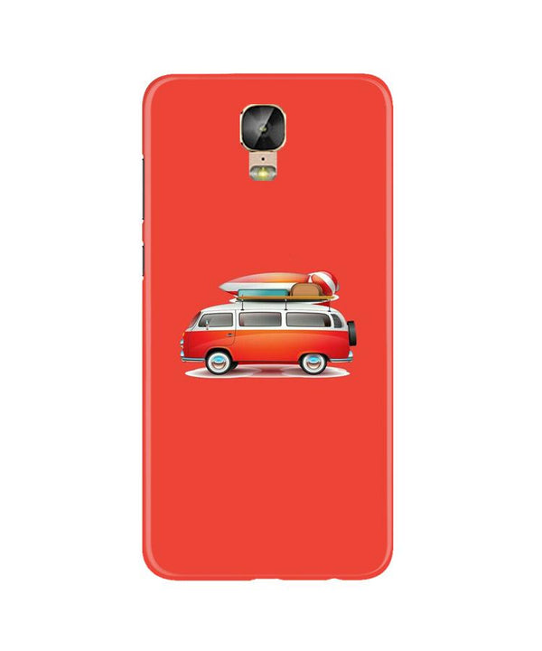 Travel Bus Case for Gionee M5 Plus (Design No. 258)