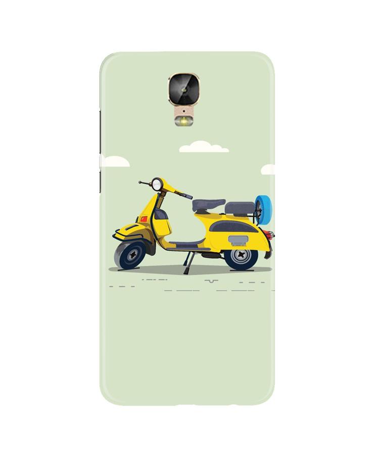 Vintage Scooter Case for Gionee M5 Plus (Design No. 260)