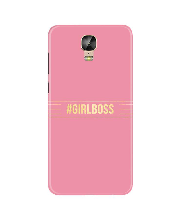 Girl Boss Pink Case for Gionee M5 Plus (Design No. 263)