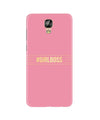 Girl Boss Pink Case for Gionee M5 Plus (Design No. 263)