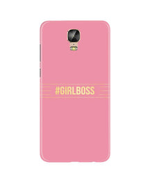 Girl Boss Pink Mobile Back Case for Gionee M5 Plus (Design - 263)