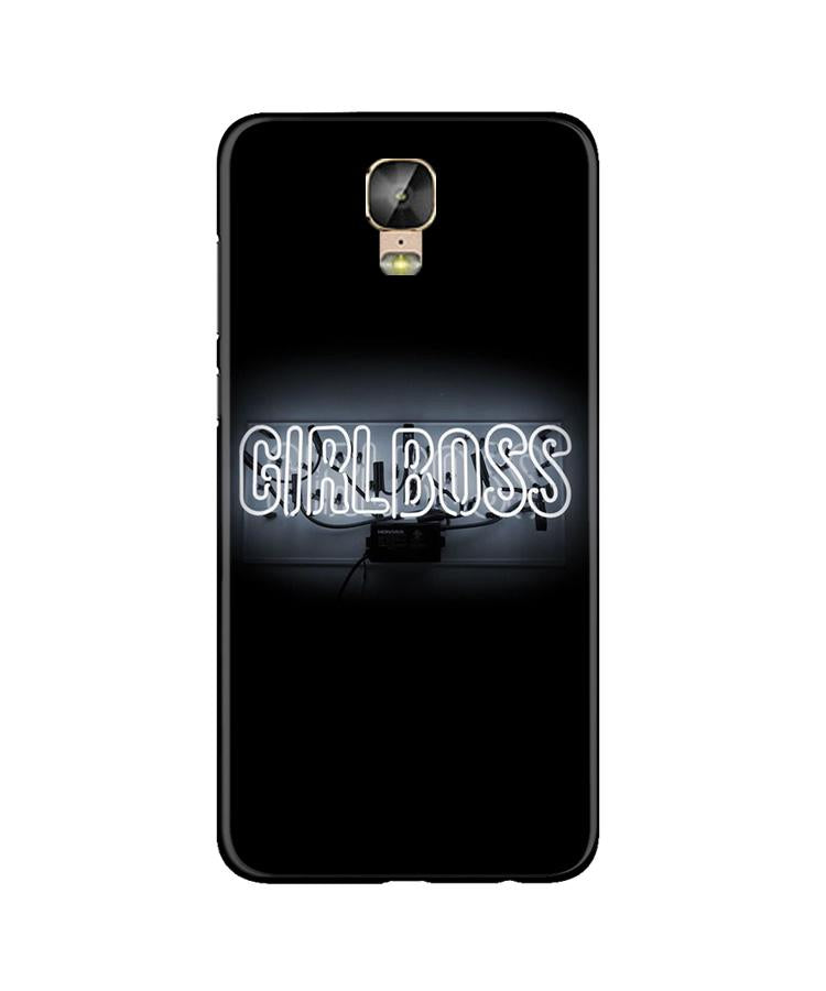 Girl Boss Black Case for Gionee M5 Plus (Design No. 268)