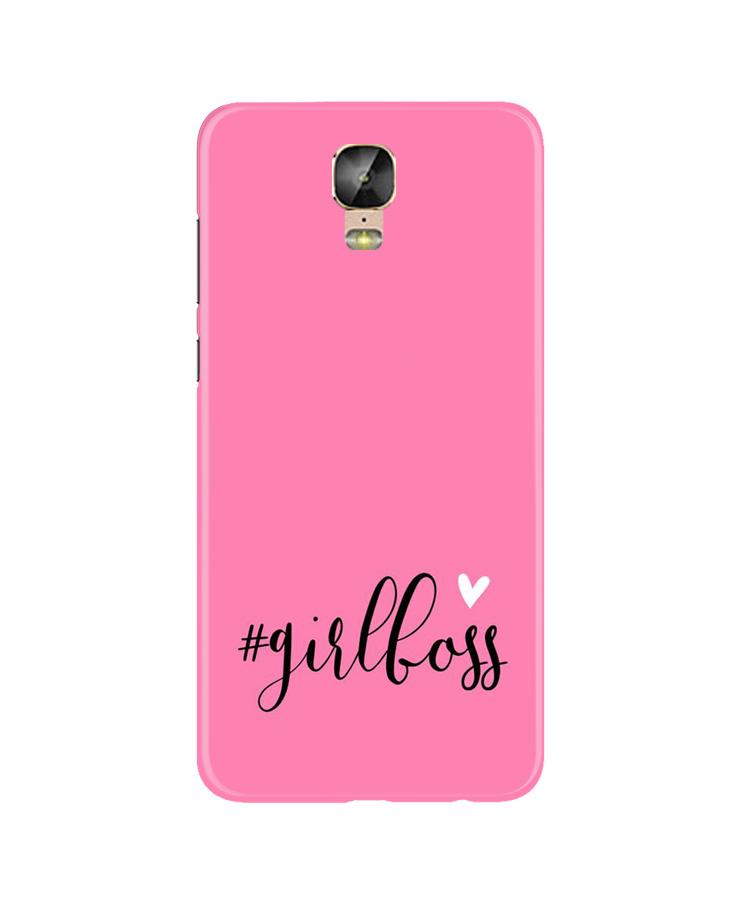 Girl Boss Pink Case for Gionee M5 Plus (Design No. 269)