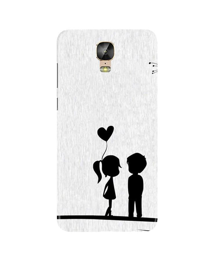 Cute Kid Couple Case for Gionee M5 Plus (Design No. 283)