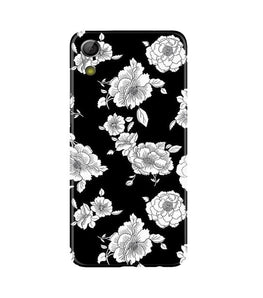 White flowers Black Background Case for Gionee P5L / P5W / P5 Mini