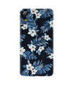 White flowers Blue Background2 Case for Gionee P5L / P5W / P5 Mini