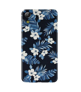 White flowers Blue Background2 Case for Gionee P5L / P5W / P5 Mini