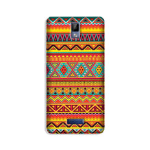 Zigzag line pattern Mobile Back Case for Gionee P7 (Design - 4)