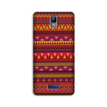 Zigzag line pattern2 Mobile Back Case for Gionee P7 (Design - 10)