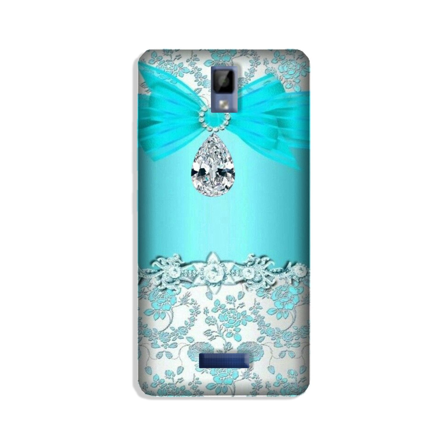 Shinny Blue Background Case for Gionee P7
