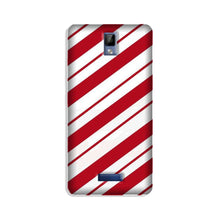 Red White Mobile Back Case for Gionee P7 (Design - 44)