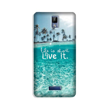 Life is short live it Mobile Back Case for Gionee P7 (Design - 45)