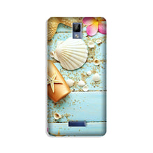 Sea Shells Mobile Back Case for Gionee P7 (Design - 63)