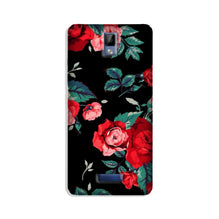 Red Rose2 Mobile Back Case for Gionee P7 (Design - 81)