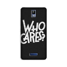 Who Cares Mobile Back Case for Gionee P7 (Design - 94)