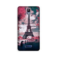 Eiffel Tower Mobile Back Case for Gionee P7  (Design - 101)