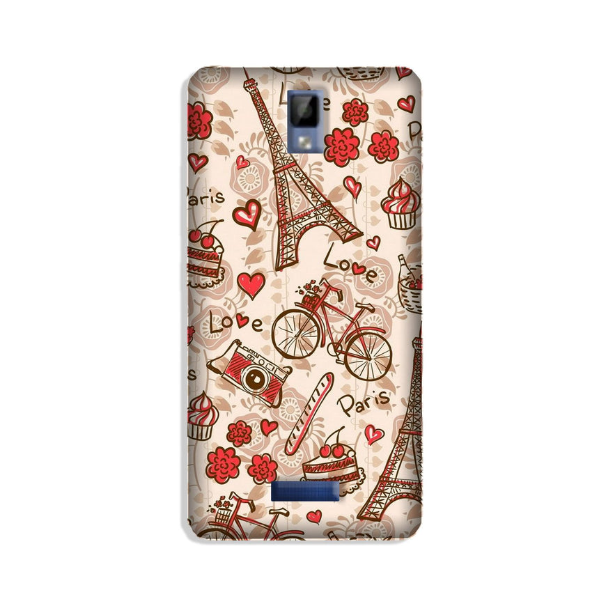 Love Paris Case for Gionee P7  (Design - 103)