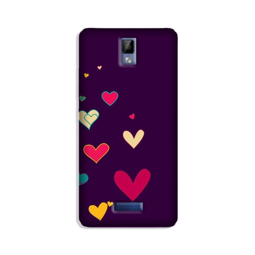 Purple Background Case for Gionee P7  (Design - 107)