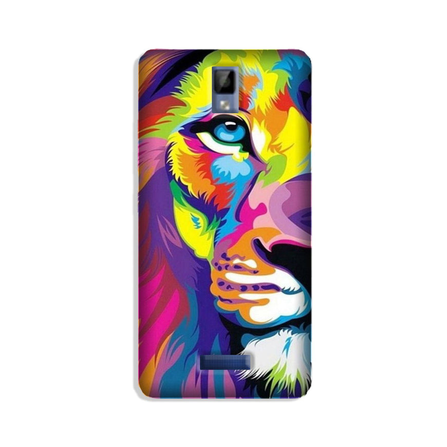 Colorful Lion Case for Gionee P7  (Design - 110)