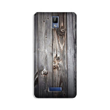 Wooden Look Mobile Back Case for Gionee P7  (Design - 114)