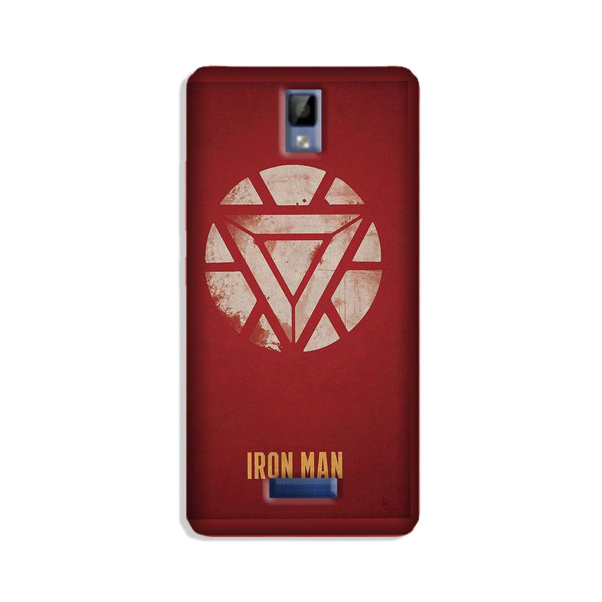 Iron Man Superhero Case for Gionee P7  (Design - 115)