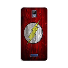 Flash Superhero Mobile Back Case for Gionee P7  (Design - 116)