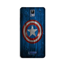 Captain America Superhero Mobile Back Case for Gionee P7  (Design - 118)