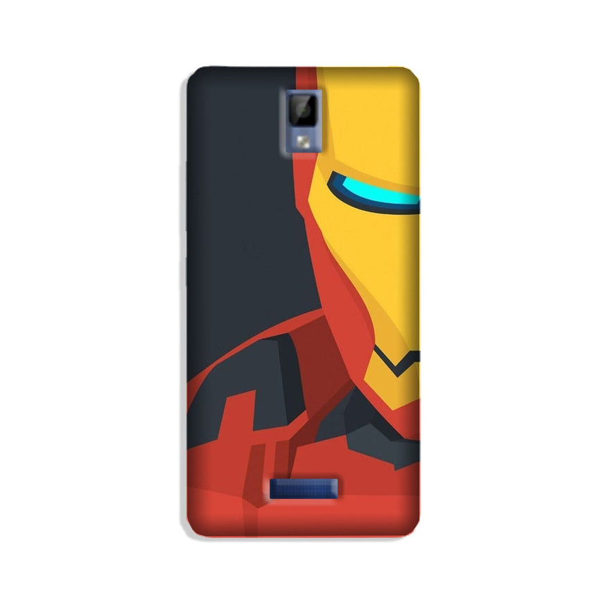 Iron Man Superhero Case for Gionee P7  (Design - 120)