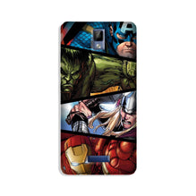 Avengers Superhero Mobile Back Case for Gionee P7  (Design - 124)