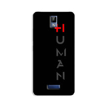 Human Mobile Back Case for Gionee P7  (Design - 141)